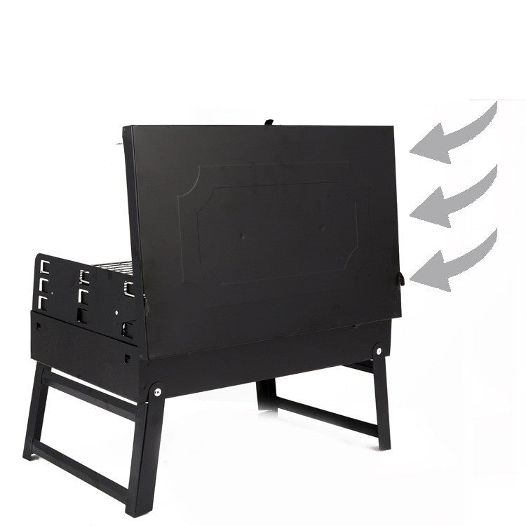 Portable Charcoal Grill Folding Box Grill specially treated