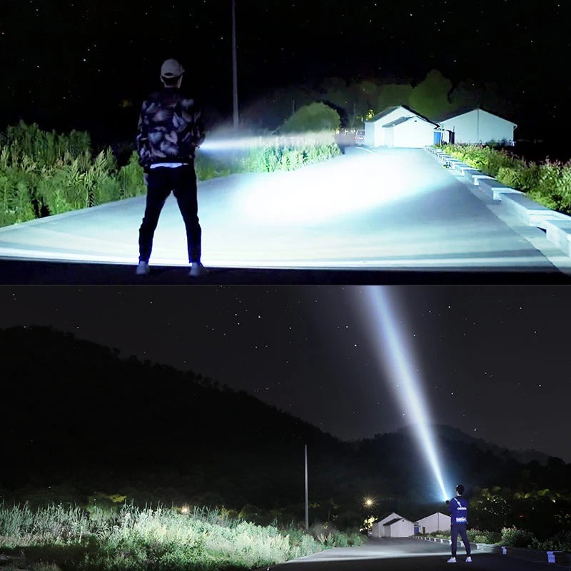 Led Flash Light Rechargeable Super Bright LED Xenon Lamp
