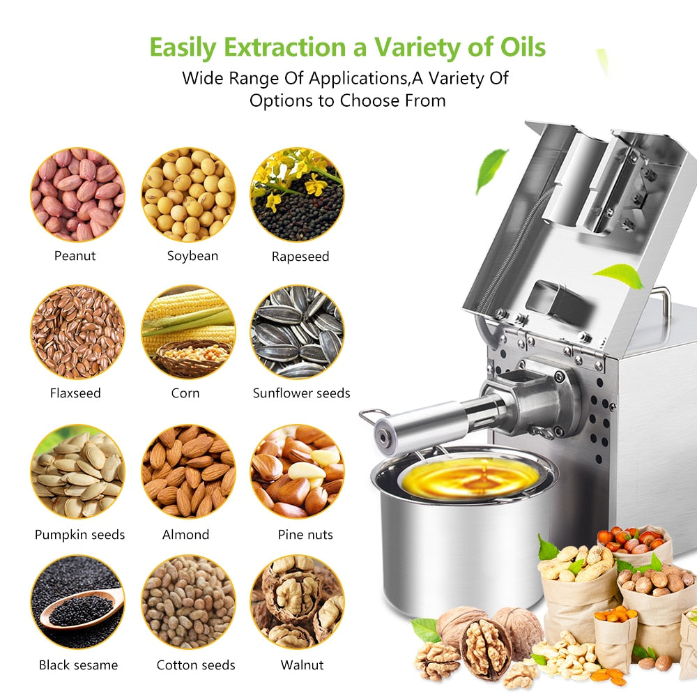 "Unleash the Power of BioloMix's New Stainless Steel Oil Press Machine! Grab Yours Today!"