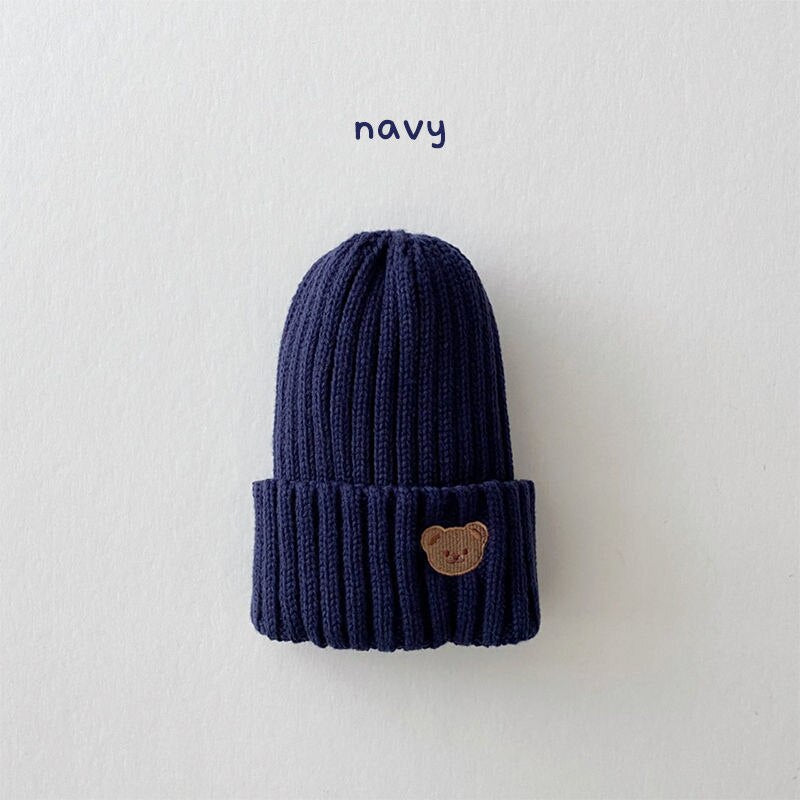 Cute Cartoon Bear Soft Warm Baby Beanies Knitted Hats 46389036122406