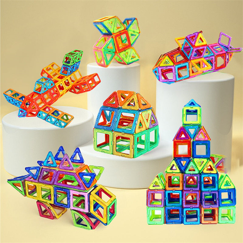 Magnetic Building Blocks DIY Magnets Toys For Plastic build