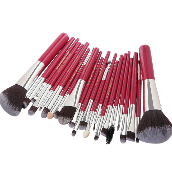 22 Piece Cosmetic Makeup Brush Set made  high quality fibers