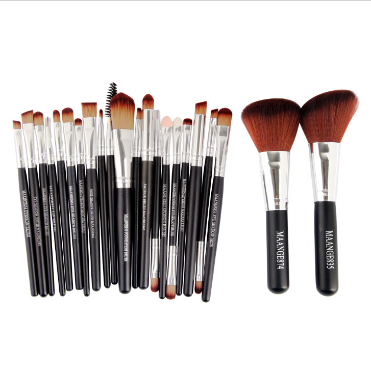 22 Piece Cosmetic Makeup Brush Set made  high quality fibers