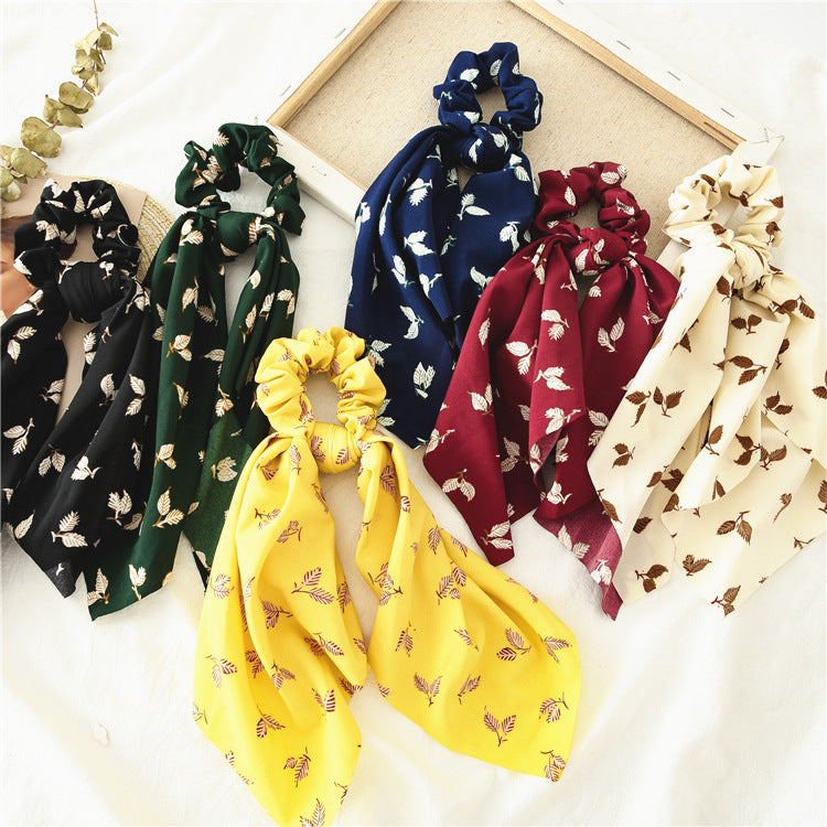 Lady's leaf Ribbon Hair Ornament mulltiple colors