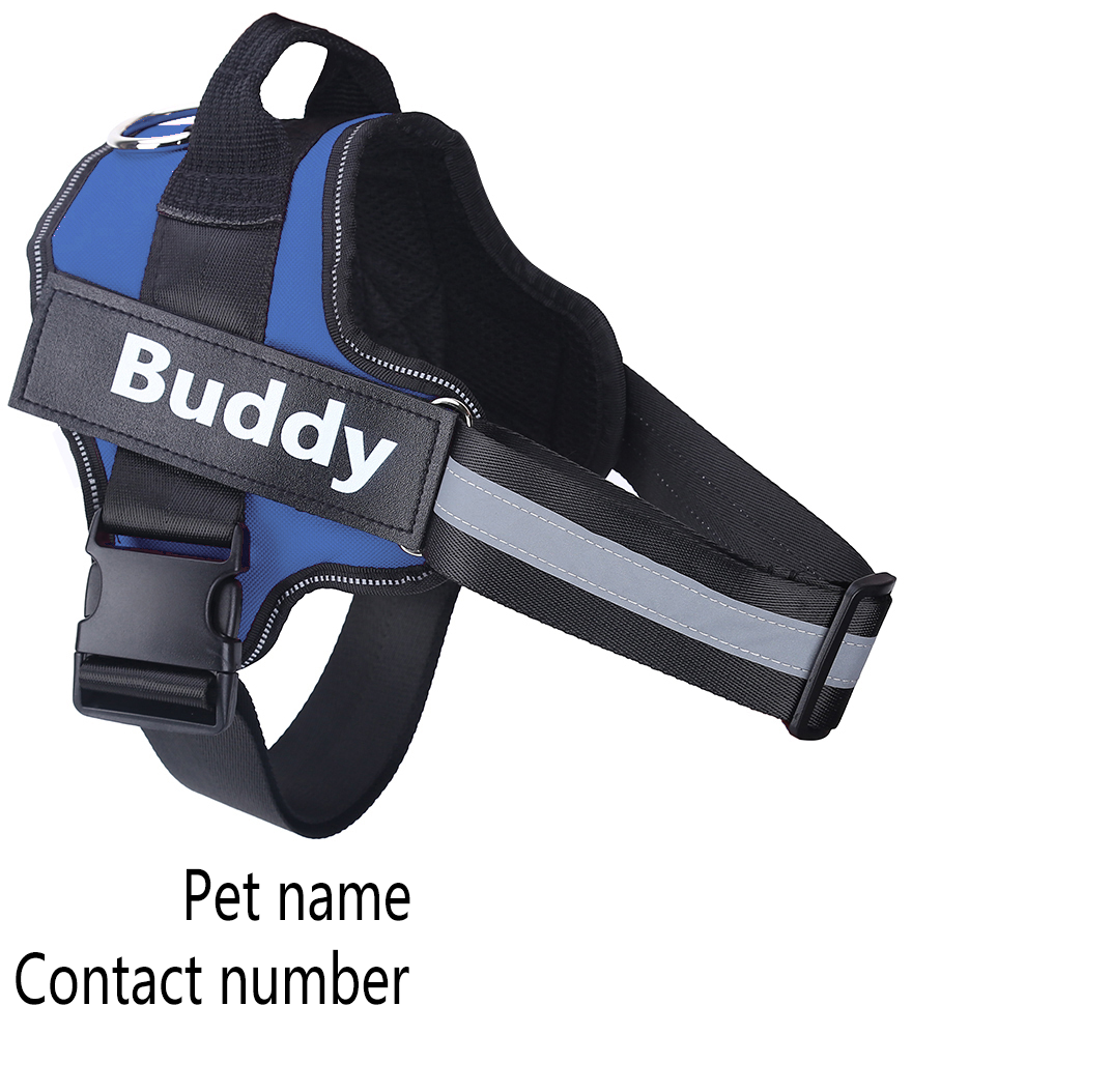 Personalized Dog Harness NO PULL Reflective Breathable Adjust