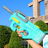 New P90 Electric Water Gun High-Tech Kids Toys Outdoor 