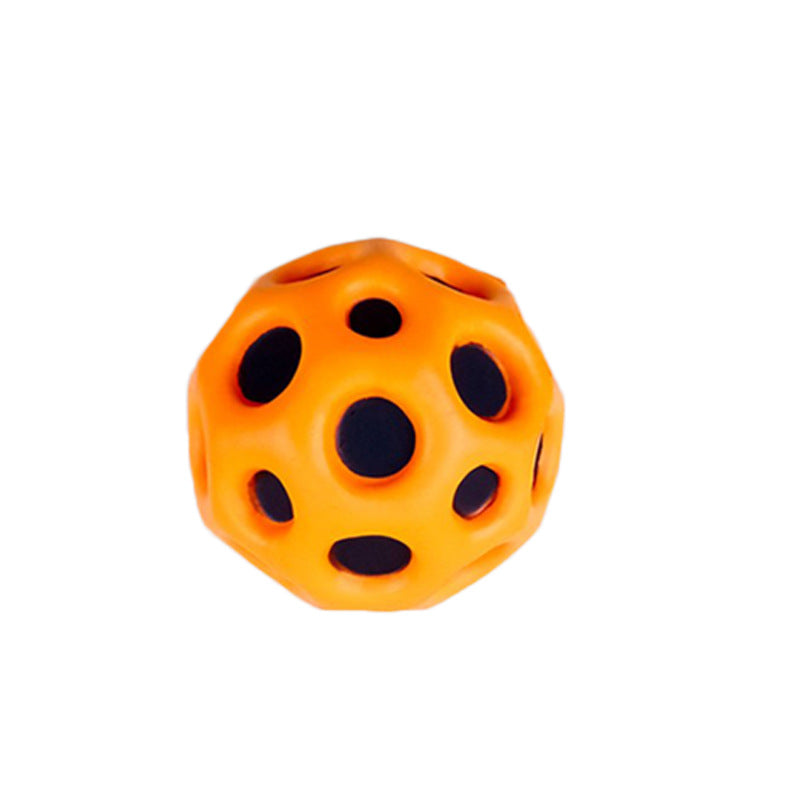 Hole Ball Soft Bouncy Ball Anti-fall Moon Shape Porous