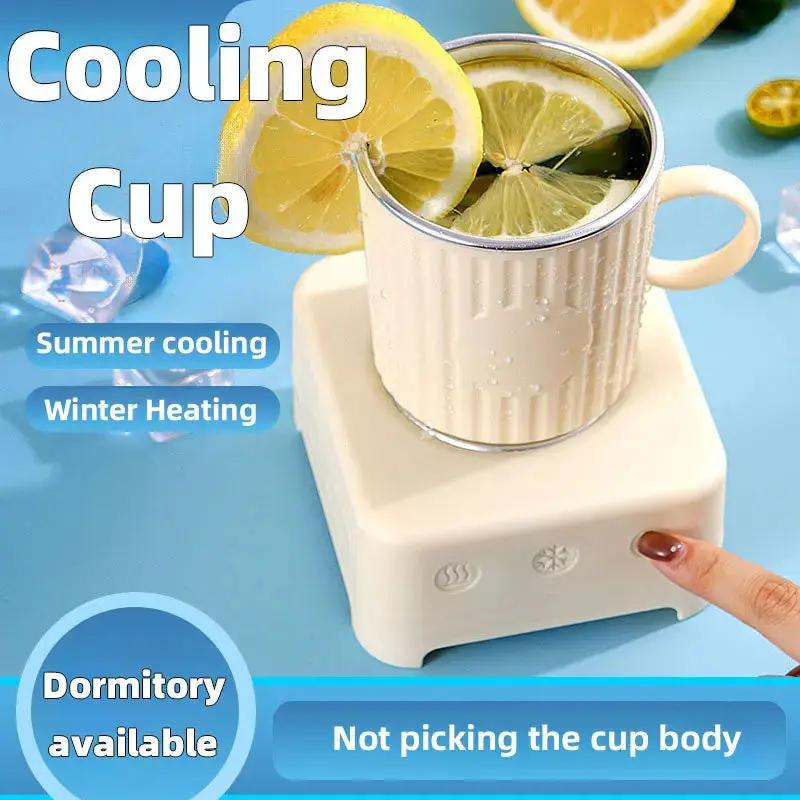 Mini Quick Cooling Cup Beer Beverage Rapid Refrigeration Ice Maker Machine Cold Drink Heating Home Dormitory Food Grade 400ml Kitchen Gadgets