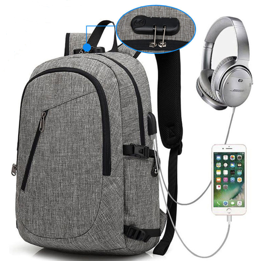 Business Computer Backpack Business computer backpack with id bag mobile phone bag – Hekimas Place