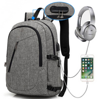 Business computer backpack with id bag mobile phone bag