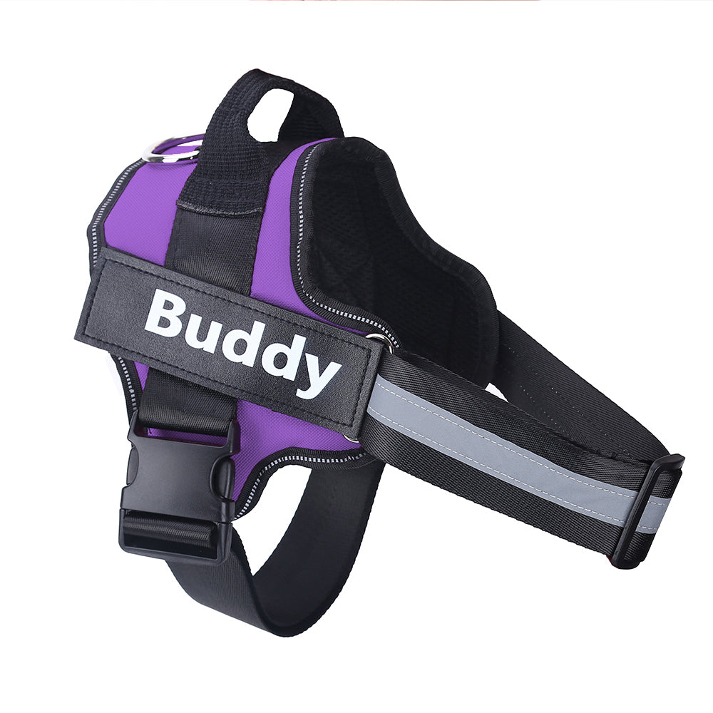 Personalized Dog Harness NO PULL Reflective Breathable Adjust