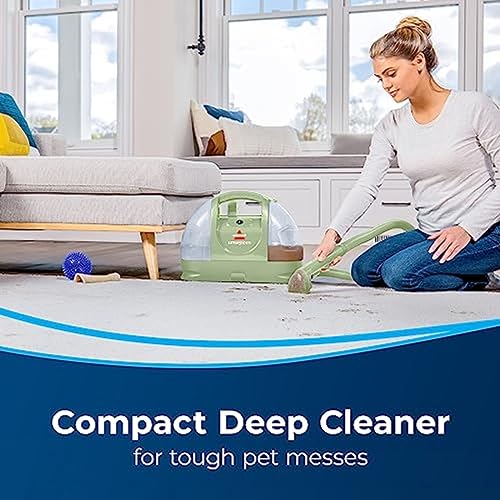 BISSELL Little Green Multi-Purpose Portable Carpet and Upholstery Cleaner, Car and Auto Detailer, with Exclusive Specialty Tools, Green, 1400B