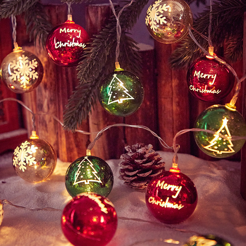 Snow Pentagram Mirror Decorative Lamp: switch Color temp