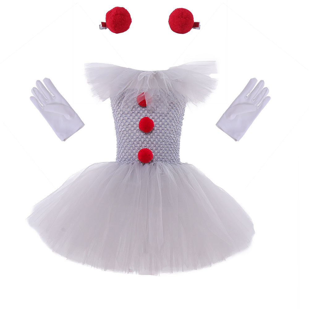 Mesh Princess Dress Set Children's Halloween Costume