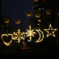 Star String Lights LED Christmas Curtain Lights Indoor Bed