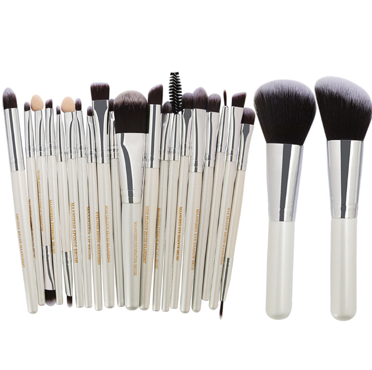 22 Piece Cosmetic Makeup Brush Set made  high quality fibers