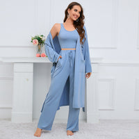 Women's Fashion Camisole Coat Wide Leg Pants Suit