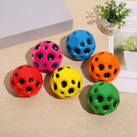 Hole Ball Soft Bouncy Ball Anti-fall Moon Shape Porous