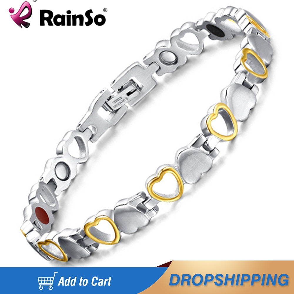 Rainso Fashion Stainless Steel Bracelet For Women With