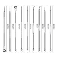 9pcs Stainless Acne Needle Blackhead and Pimple Remover 