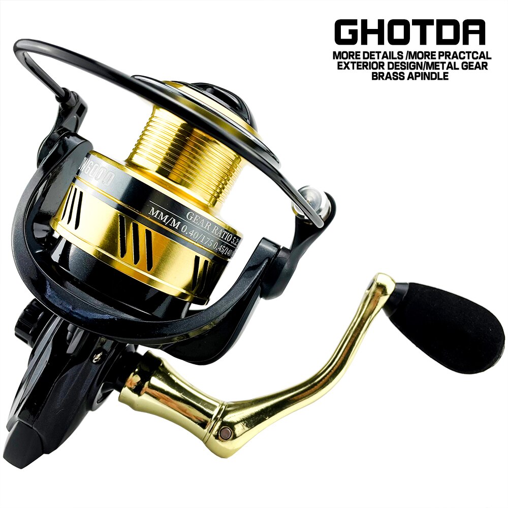 Metal Spool & Handle Spinning Fishing Reel 8 kg Max Drag 