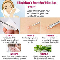 9pcs Stainless Acne Needle Blackhead and Pimple Remover 