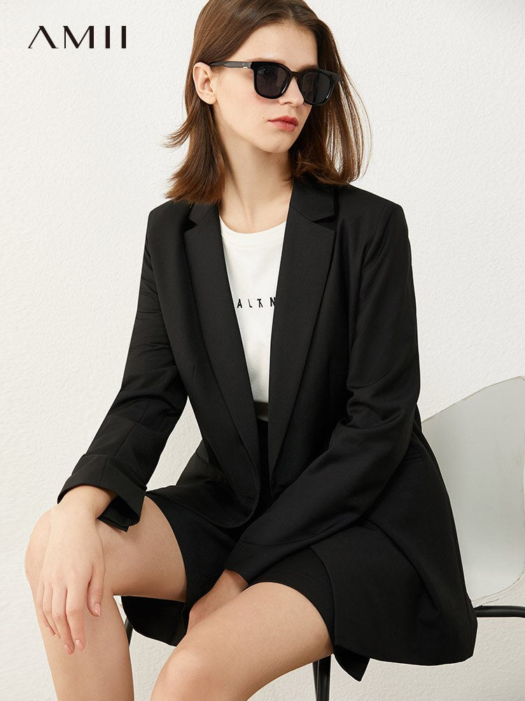 Amii Minimalism Spring Autumn Women Suit Fashion OLstyle