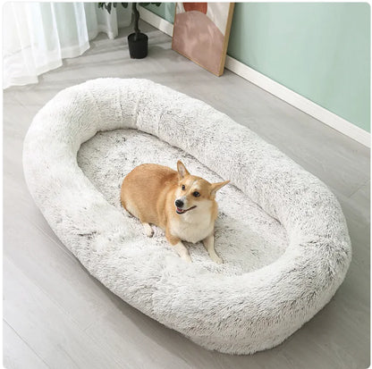 Plush Winter Pet Bed - Warm, Large, Removable & Washable