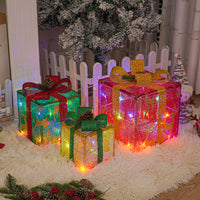 Lighted Up Outdoor Christmas Decorations Luminous Christmas