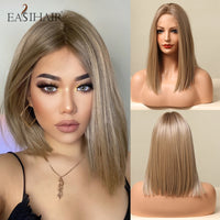 EASIHAIR Straight Blonde Lace Front Synthetic Wigs  Baby 46389208056102