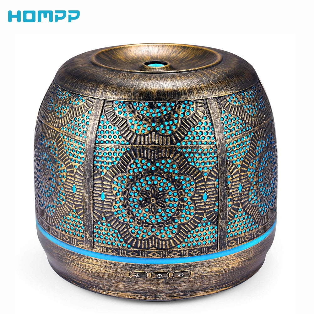 500ml Aroma Diffuser Bronze Metal Aromatherapy Diffuser – Hekimas Place