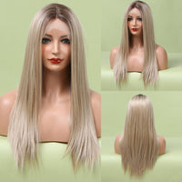 EASIHAIR Straight Blonde Lace Front Synthetic Wigs  Baby 46389208023334