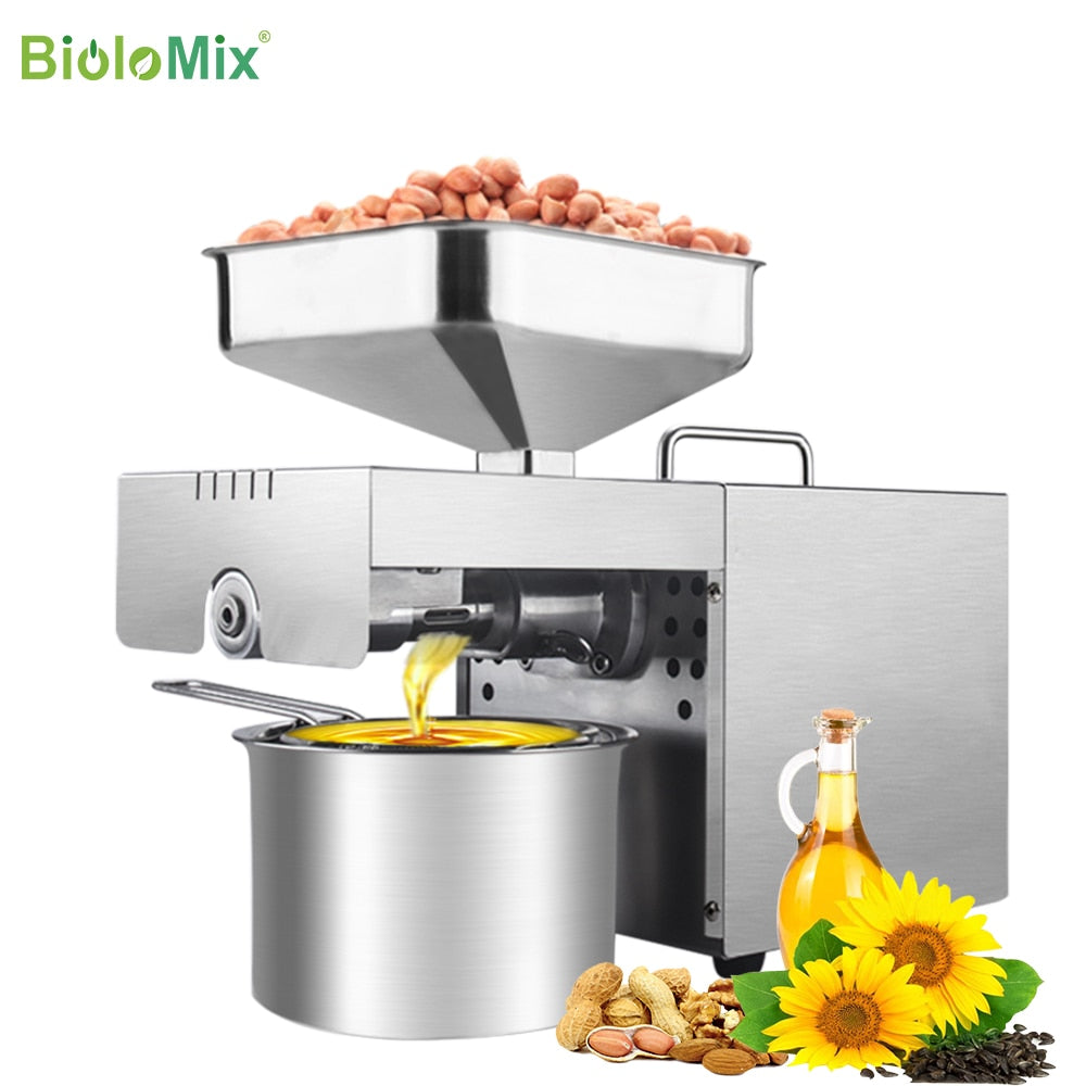 "Unleash the Power of BioloMix's New Stainless Steel Oil Press Machine! Grab Yours Today!"