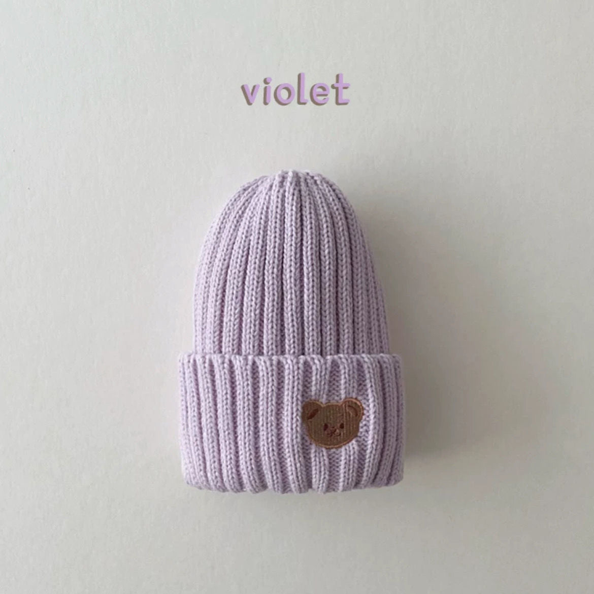 Cute Cartoon Bear Soft Warm Baby Beanies Knitted Hats 46389036187942