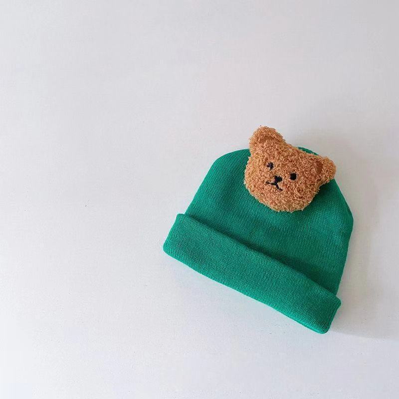 Cute Cartoon Bear Soft Warm Baby Beanies Knitted Hats 46389036581158