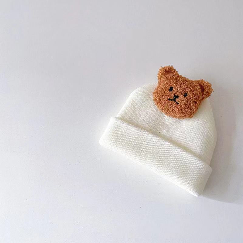 Cute Cartoon Bear Soft Warm Baby Beanies Knitted Hats 46389036515622