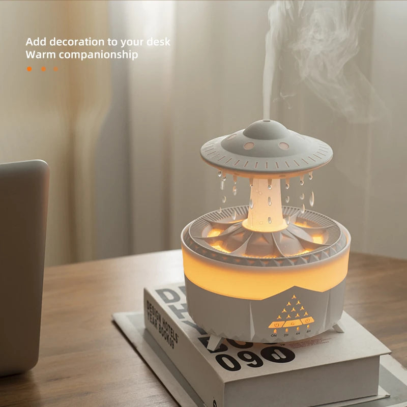 New UFO Raindrop Humidifier Water Drop Air Humidifier 