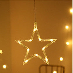 Star String Lights LED Christmas Curtain Lights Indoor Bed