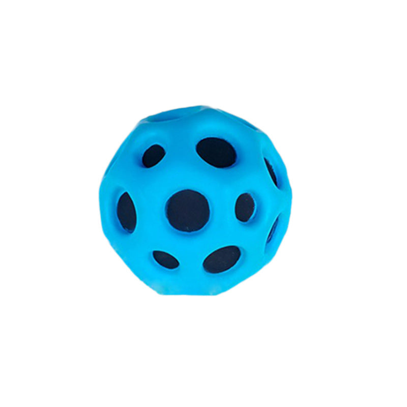 Hole Ball Soft Bouncy Ball Anti-fall Moon Shape Porous