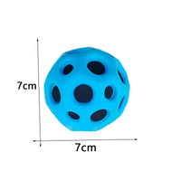 Hole Ball Soft Bouncy Ball Anti-fall Moon Shape Porous