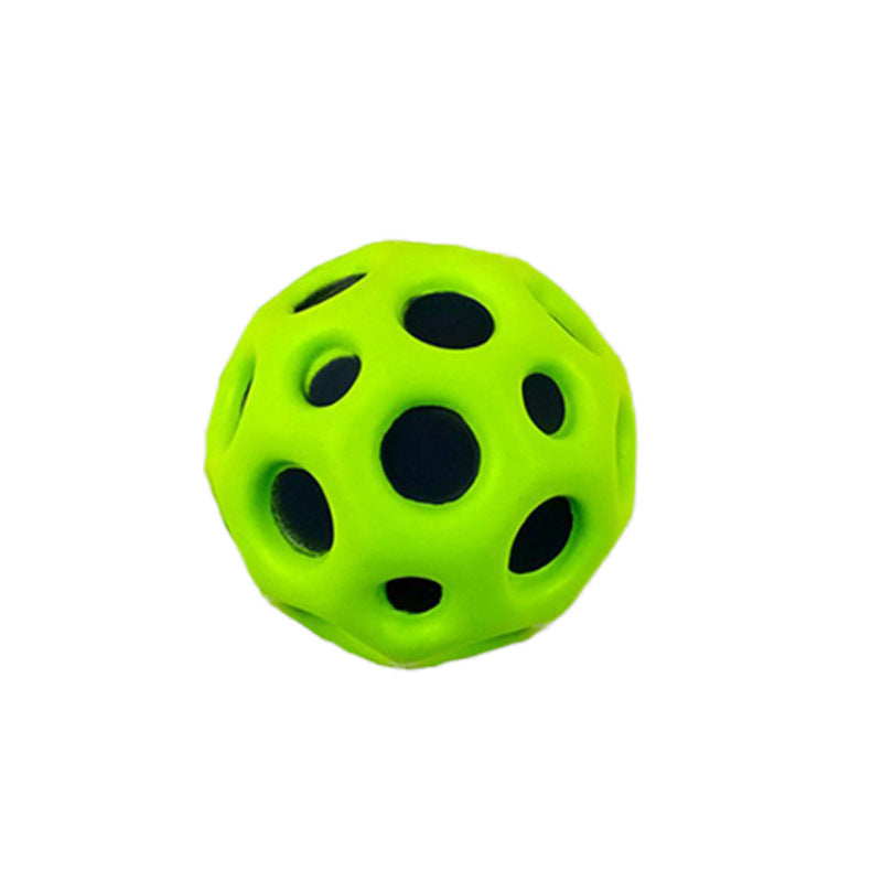 Hole Ball Soft Bouncy Ball Anti-fall Moon Shape Porous