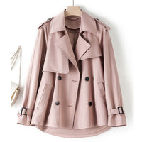 Short British Loose Drooping Coat Polyester Sleeve type: 