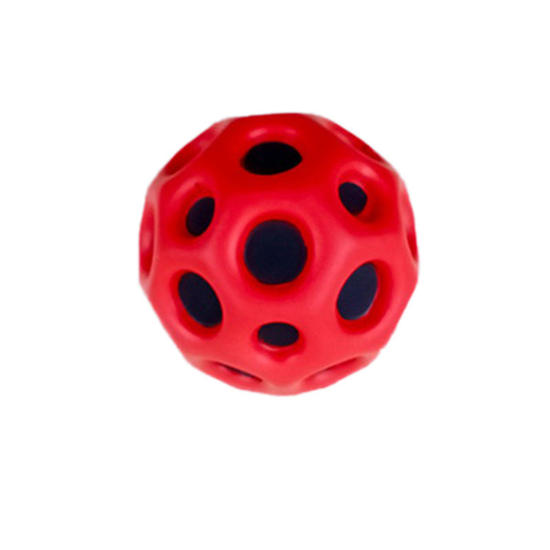 Hole Ball Soft Bouncy Ball Anti-fall Moon Shape Porous