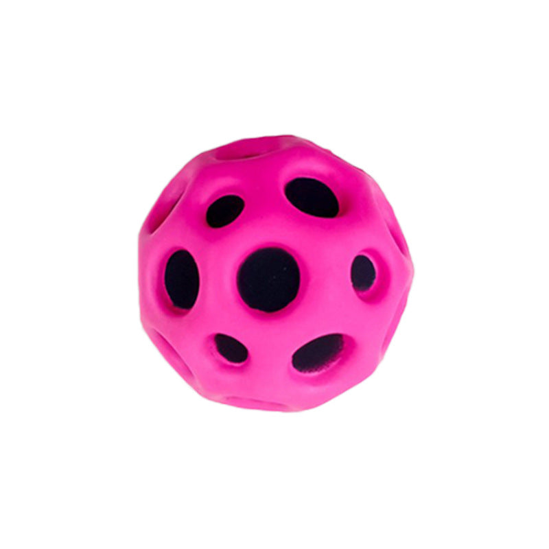 Hole Ball Soft Bouncy Ball Anti-fall Moon Shape Porous