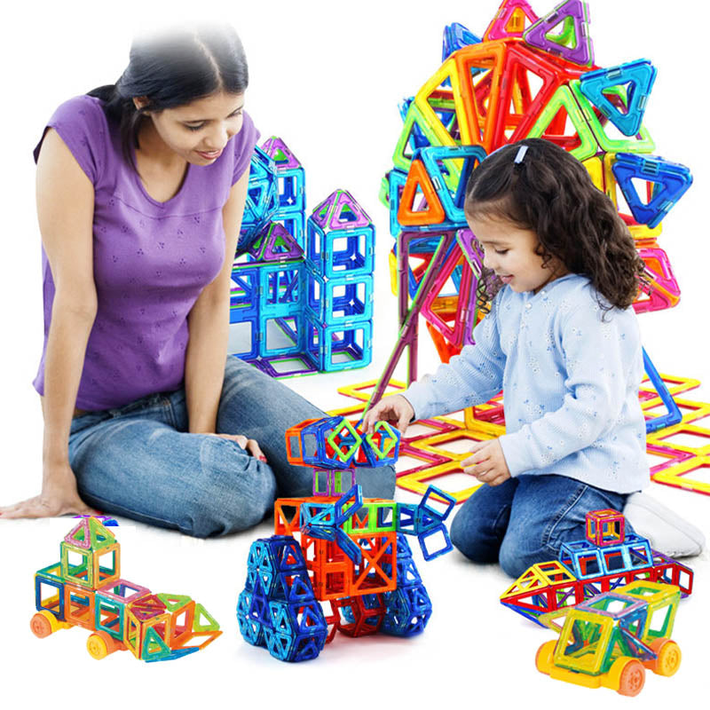 Magnetic Building Blocks DIY Magnets Toys For Plastic build