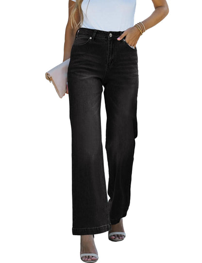 luvamia Wide Leg Jeans for Women High Waisted Baggy 90S Jeans Stretchy Denim Pants Trendy Wide Leg Jeans for Women High Waisted Jeans Black Jeans Women Always Chocolate Brown Size 14